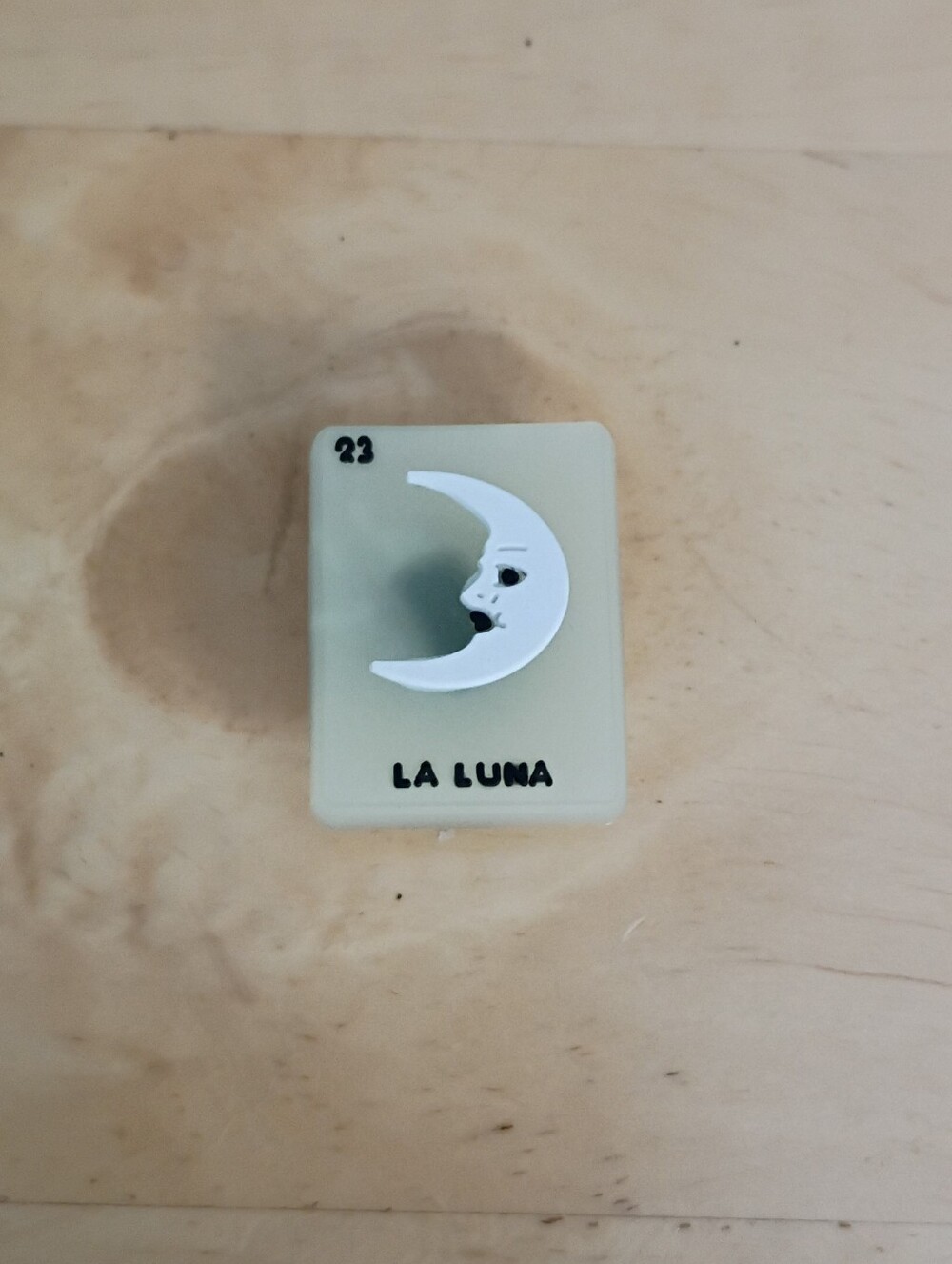 10 for $10 Jibbitz Croc Charms - Luminous La Luna 23 Loteria Tarot Card - Glow